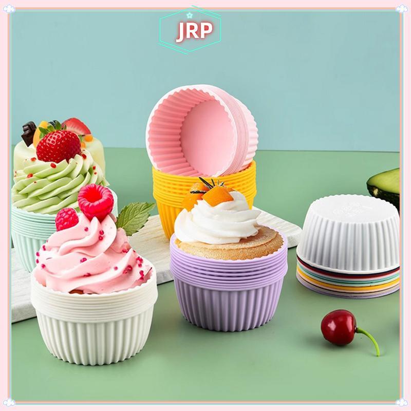 JRP 2 Khuôn Làm Bánh Silicon Cho Muffin Cupcake Nướng Thực Phẩm Silicon Bagels Chảo Nướng Non Sti Mi