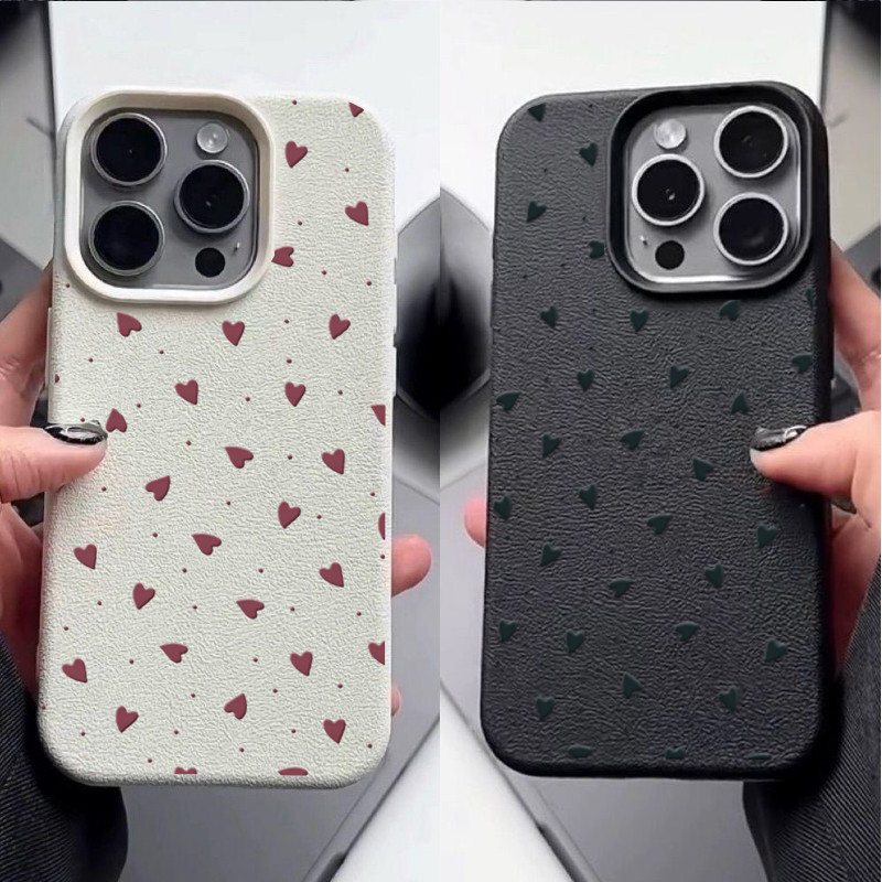 Ốp Lưng Cho Xe Máy Moto EDGE 70 60 Stylus FUSION 50 PRO NEO G05 G15 G34 Little Love Heart Da PU Sang