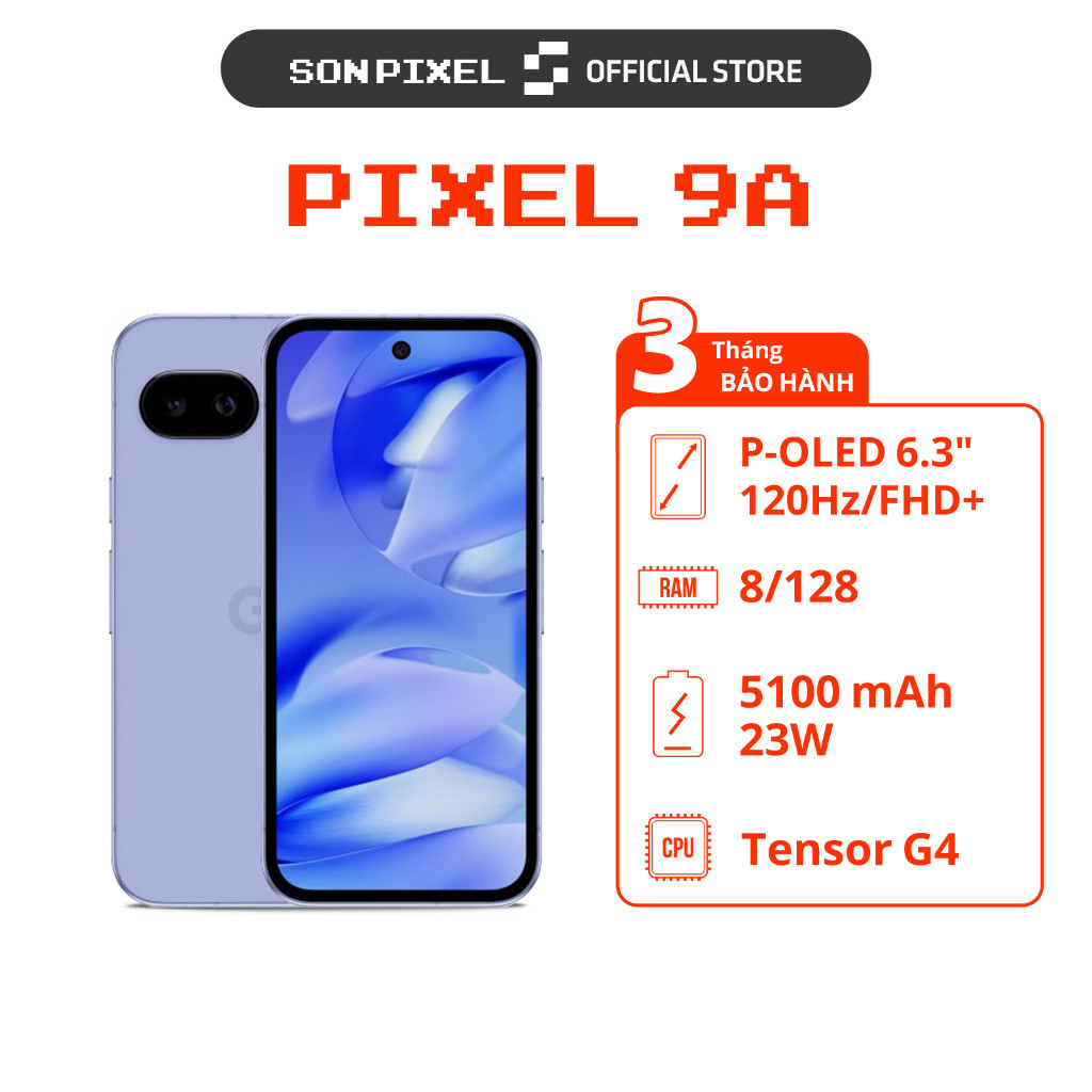 Điện thoại Google Pixel 9A, Chip Google Tensor G4, RAM 8/128GB, Hỗ Trợ AI Đỉnh Cao. SonPixel | BigBuy360 - bigbuy360.vn