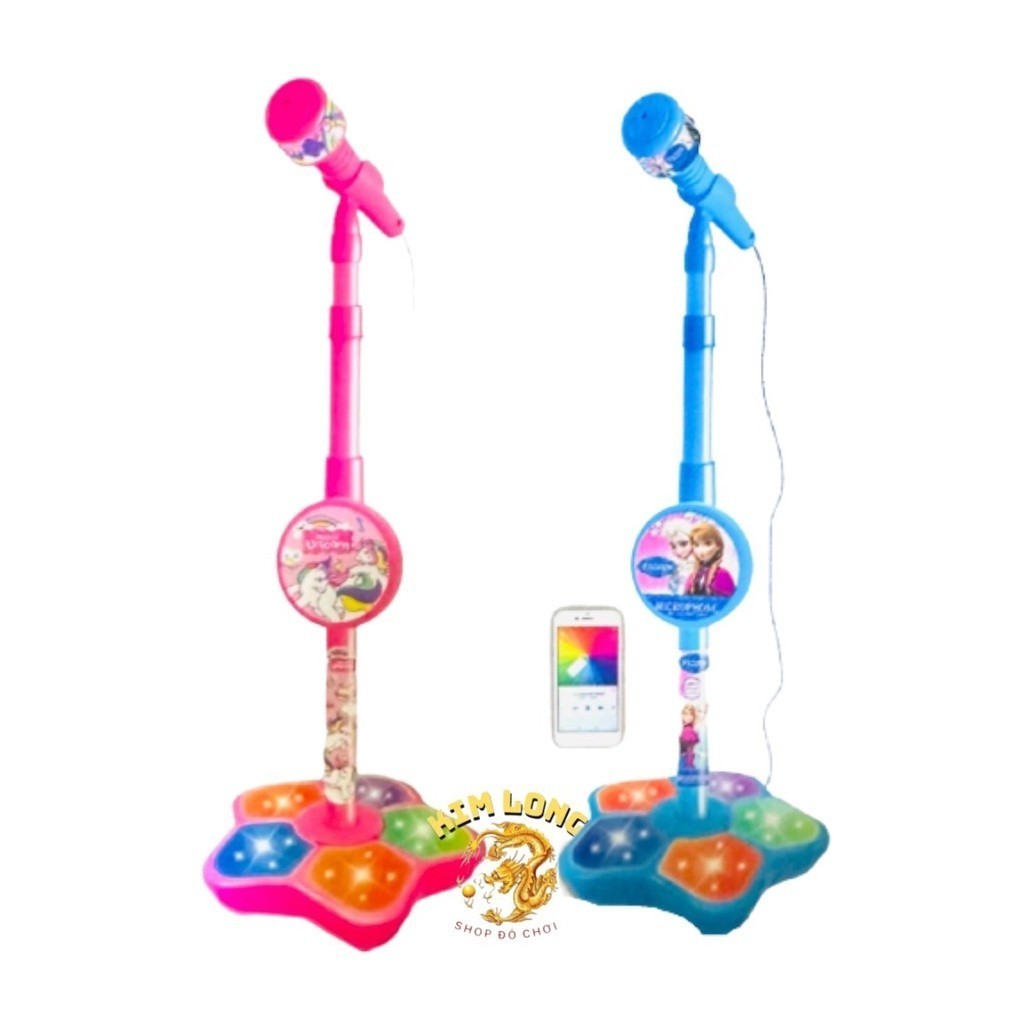 Đồ Chơi Micro chân đứng hình ELSA NGỰA PONY cho bé dùng pin có loa phát âm, đèn nhấp nháy, dây kết n