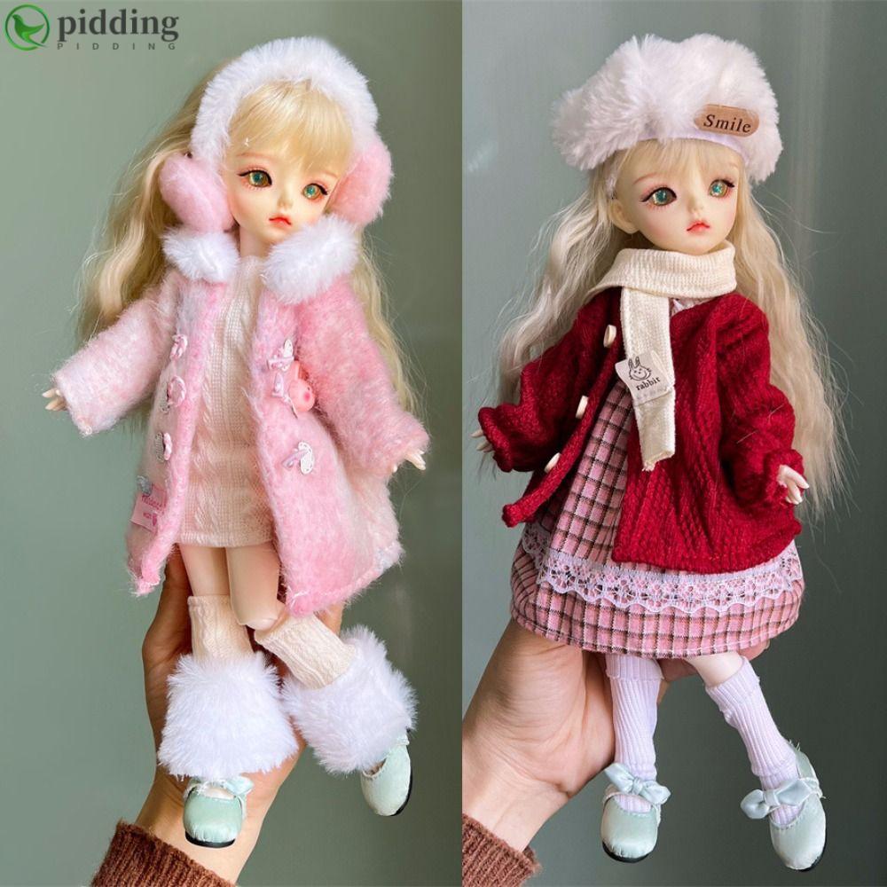 PIDDING 1 / 6 Bộ trang phục búp bê BJD, Quần áo búp bê Mini 30cm đa phong cách, Váy búp bê quà tặng 