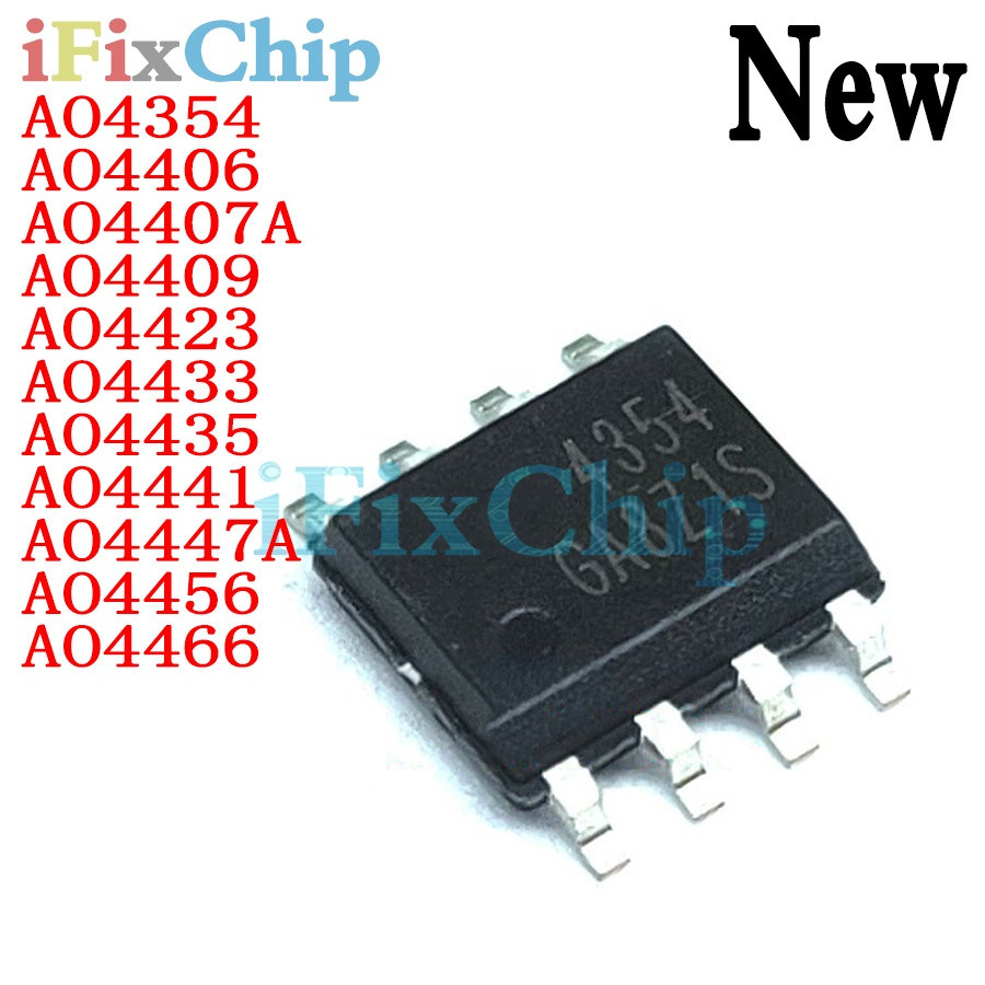 5 CÁI AO4354 AO4406 AO4407A AO4409 AO4423 AO4433 AO4435 AO4441 AO4447A AO4456 AO4466 AO4619 SOP8 IC 