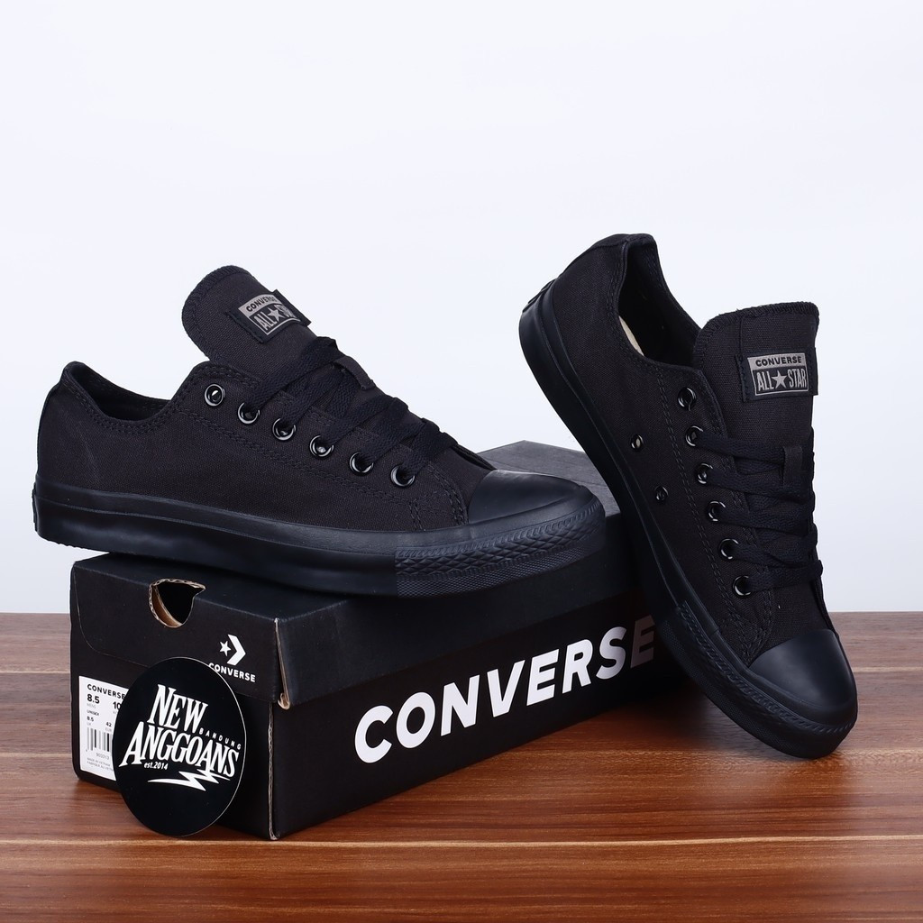 Converse Chuck Taylor All Star classic All Black plain low Ox
