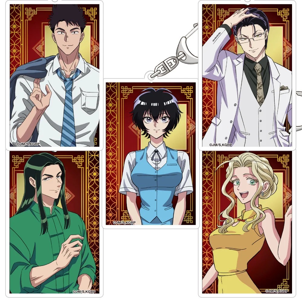 Móc khóa Acrylic mô hình Anime Kowloon Generic Romance Reiko Kujirai Hajime Kudou phụ kiện treo balo