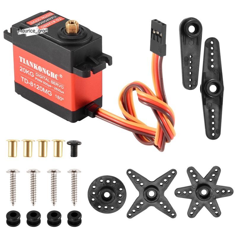 Td-8120Mg Kim Loại Chống Thấm Nước Gear Kỹ Thuật Số servo Với 20Kg Mô-men Xoắn Cao 180Angle Cho Rc Đ