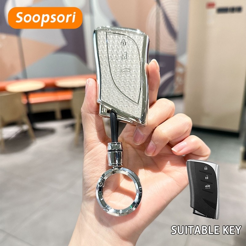 Soopsori Chìa Khóa Xe Ô Tô Ốp Lưng Giá Đỡ Móc Khóa Cho Xe Lexus NX IS RX ES GX LX LS UX GS 200 260 3
