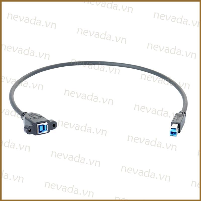 Nev ♕ Tốc độ nhanh USB 3 0 B Cáp nối dài máy in nam sang nữ Bảng điều khiển vít 50cm 20 inch cho máy