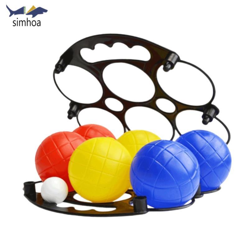 6x Petanque Balls Set Boules Games Di động Nhẹ có giỏ đựng