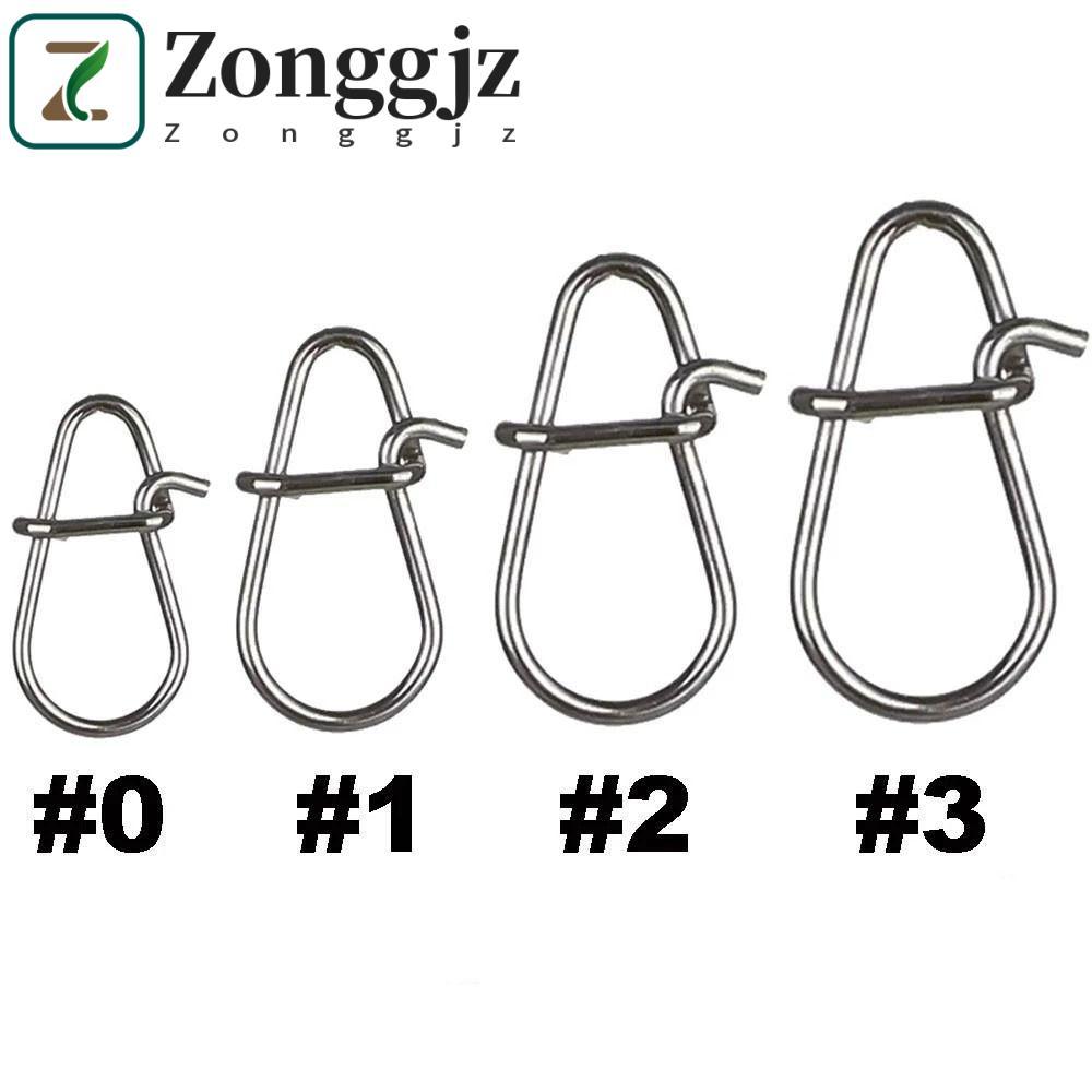 ZONGGJZ Xoay Mồi Kết Nối Khóa Snap Kết Nối Phụ Kiện Pesca Cá Dụng Cụ Câu Cá 00 # -3 # Câu Cá Móc Sna