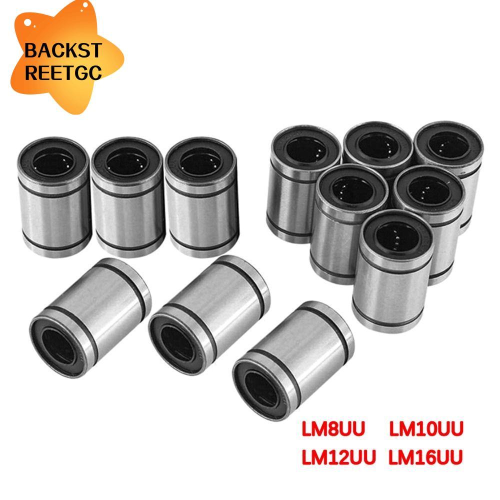 BACKSTREETGC Thép Bushing Thanh Bền Trục CNC Phần LM8UU LM10U LM12UU LM16UU