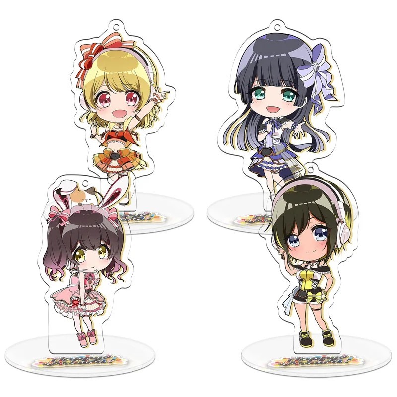 Standee anime D4DJ First Mix mô hình mica 10cm Aimoto Rinku Akashi Maho Ohnaruto Muni Togetsu Rei tr