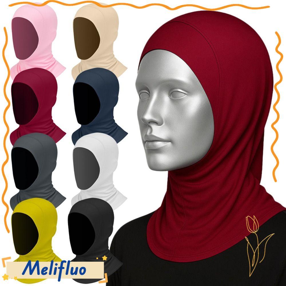 Khăn Hijab nữ MELIFLUO, Khăn choàng Hijab chống nắng bằng lụa băng, Khăn choàng cổ nhẹ thanh lịch Sp
