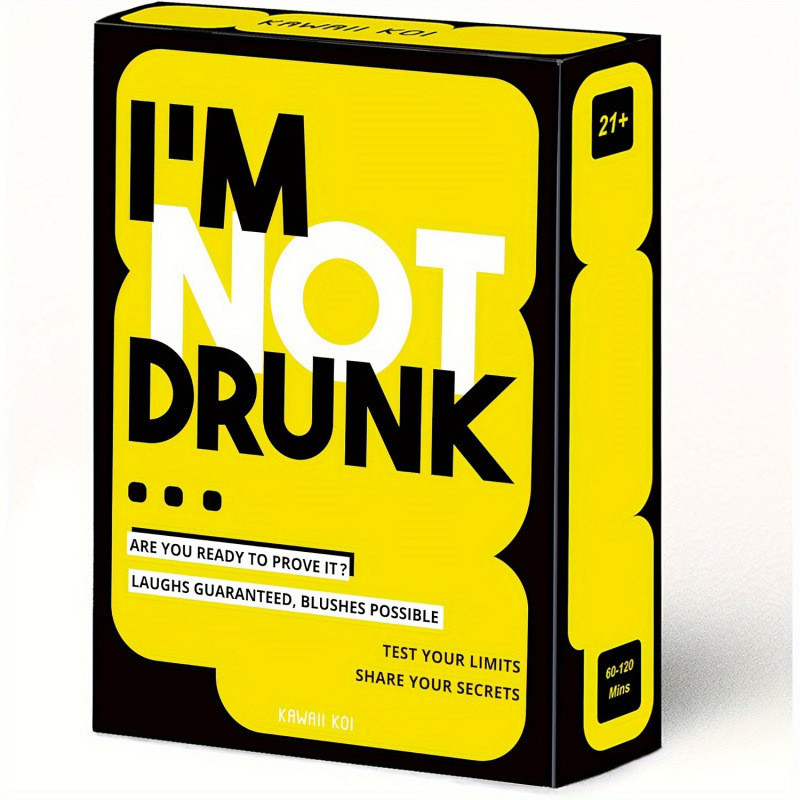 Phiên bản tiếng Anh đầy đủ I 'M NOT DRUNK I Don 't Drinking Drinking Game Party Board Game Card21236