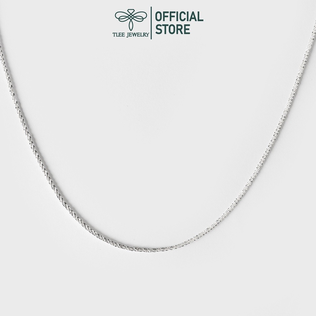 Vòng cổ bạc nữ TLEE có ren lấp lánh lấp lánh TLEE JEWELLY D0163
