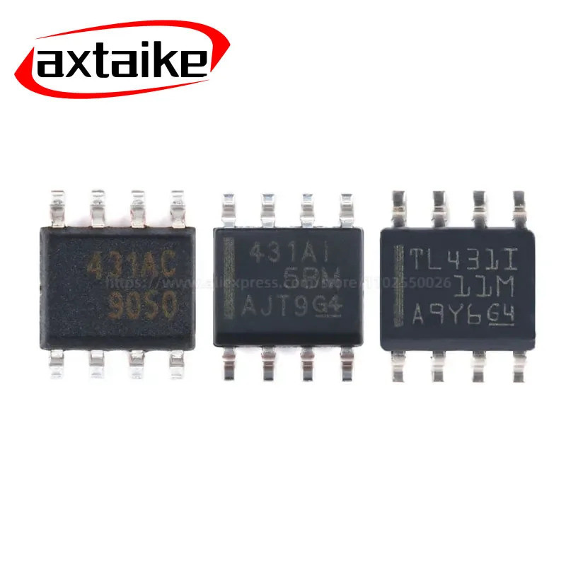 10 CHIẾC TL431ACDR TL431AIDR TL431CDR TL431IDR 431AC 431AI TL431C TL431I TL431 SOIC-8 431 Chip tham 