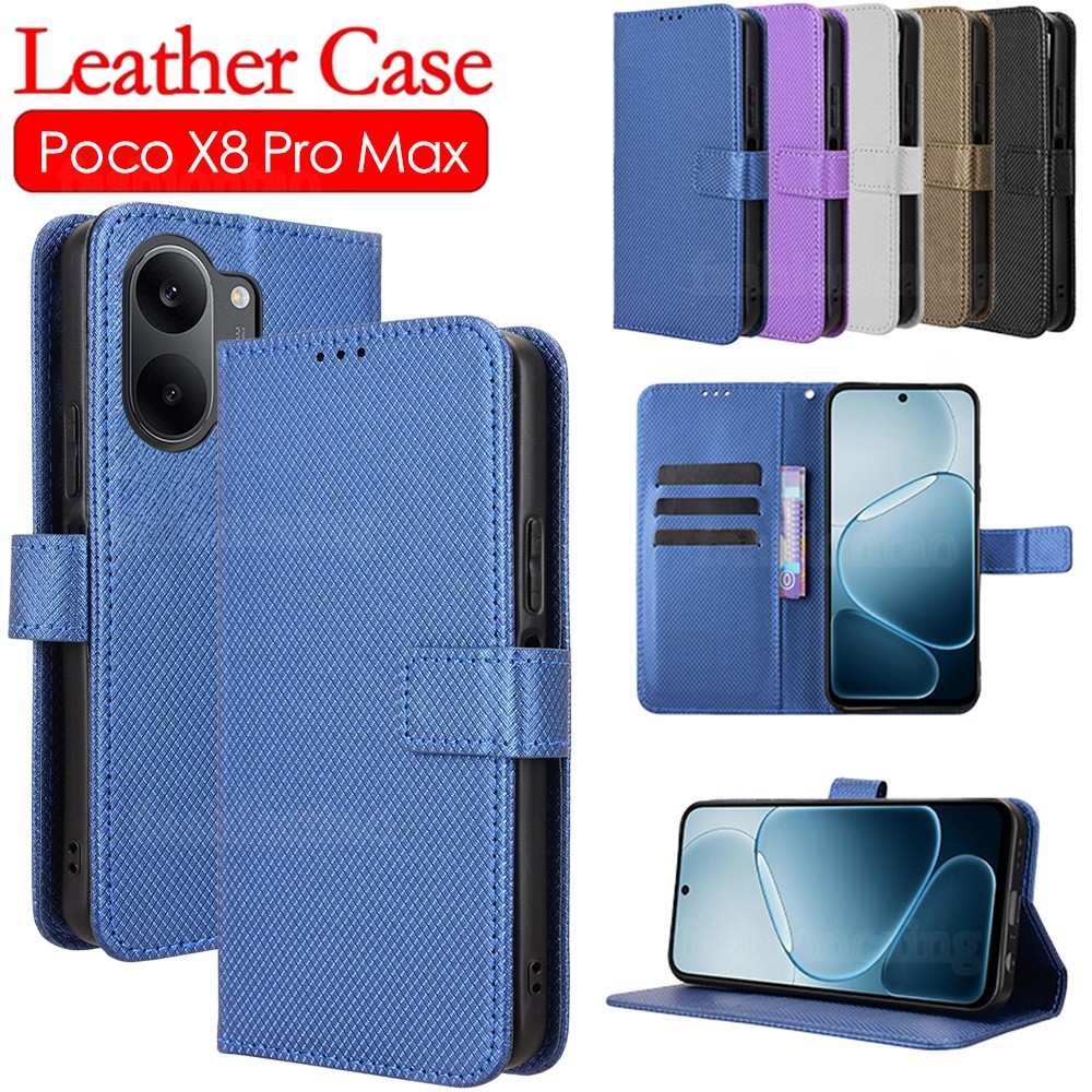 Dành Cho PocoX8 Pro Max Flip Leather Phone Case Cho Xiaomi Poco X8 Pro Max X 8 PocoX8 Pro Max PocoX8