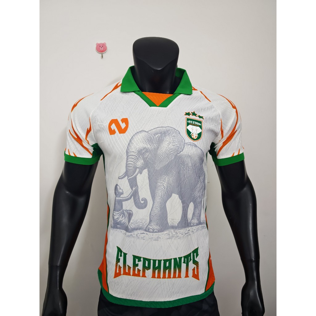 Áo bóng đá Côte d'Ivoire 2025-26 - Chất liệu cao cấp, có thể tùy chỉnh tên và số, size từ S đến 2XL