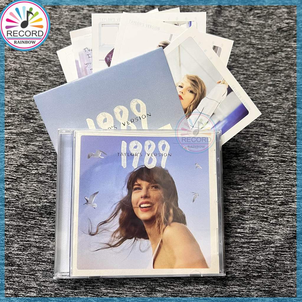 Taylor Swift 1989 Taylor's Version Crystal Skies Blue Deluxe Polaroid Edition Original CD Album [Sea