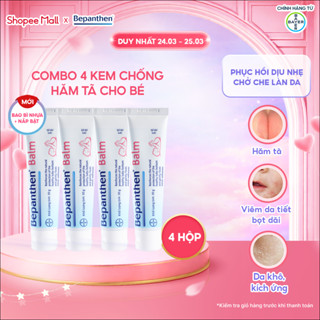 Bộ 4 tuýp kem chống hăm Bepanthen Balm dạng kem mỡ 30g/tuýp