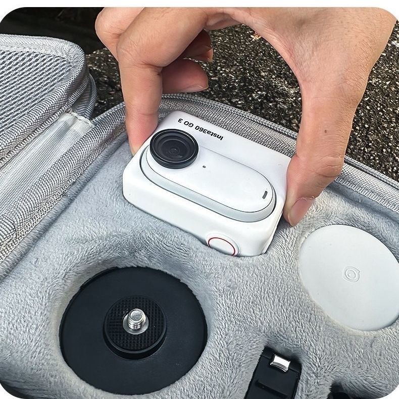 Hộp đựng cho Insta360 GO 3S Hành động, Túi lưu trữ Hộp bảo vệ Mini Tương thích với Phụ kiện máy ảnh 