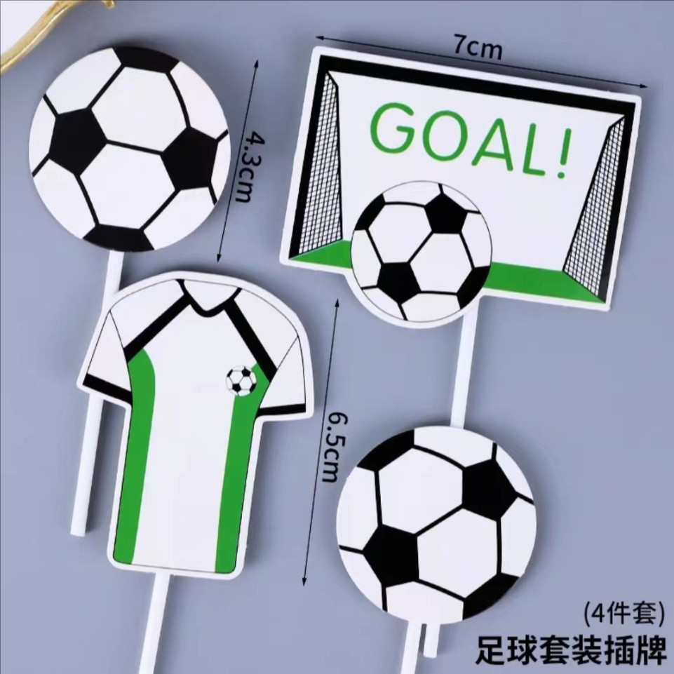 Chủ đề bóng đá Trang trí bánh ngày lễ - Jersey Goal Phong cách GOAL Party Decor Món tráng miệng