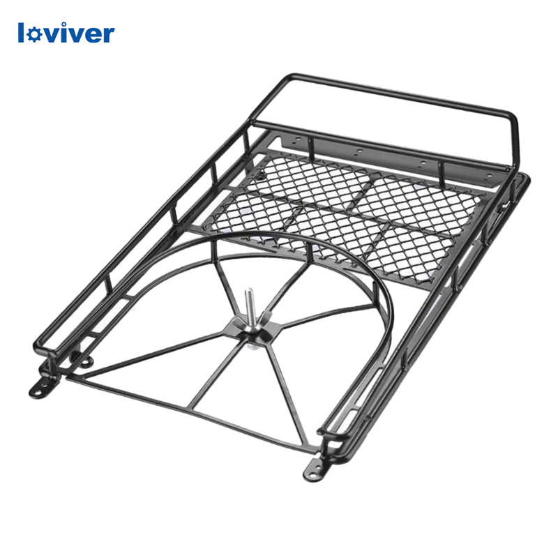 1 / 10 RC Mái Hành Lý Giá Tàu Sân Bay Mái Giá Cho SCX10 90046 D90 D110 CC01 F350 RC Rock Xe Bánh Xíc