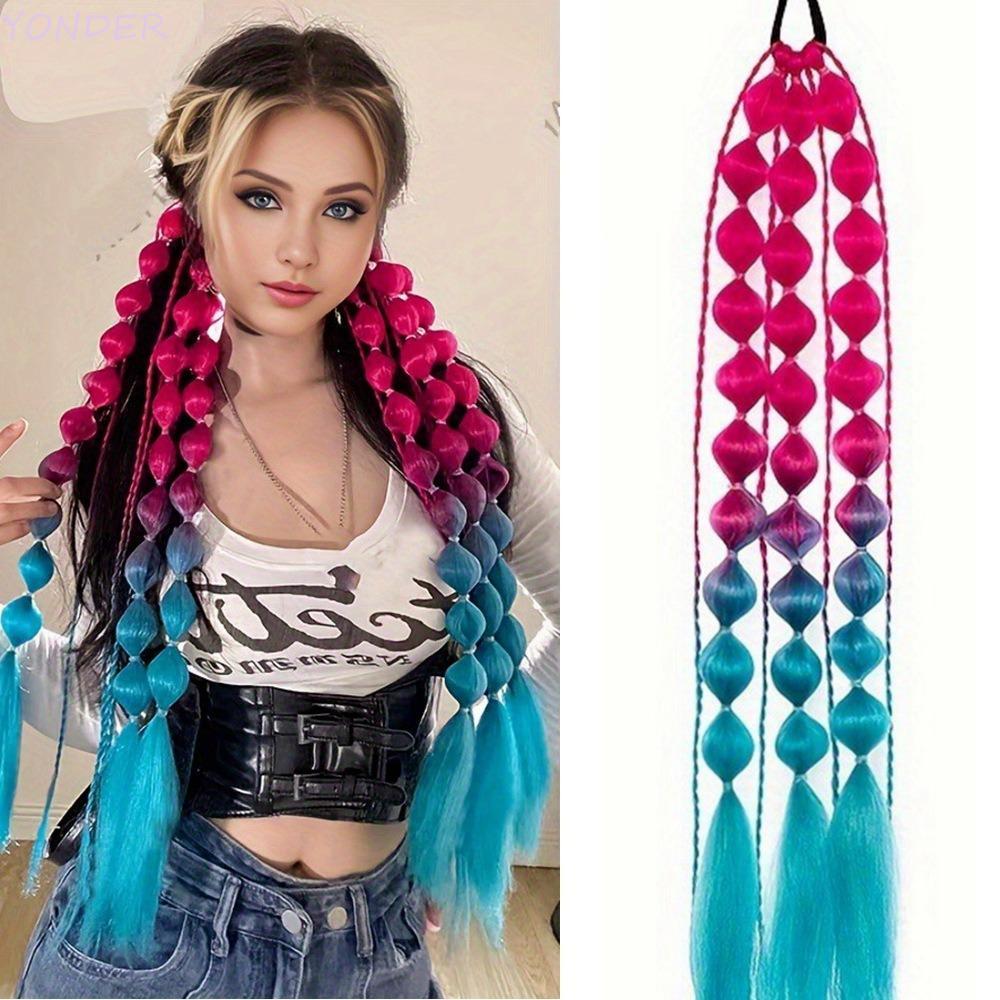 Yonder Bubble và Lantern Jumbo Braids - Tóc Tổng Hợp Ombre Cho Tóc Dài