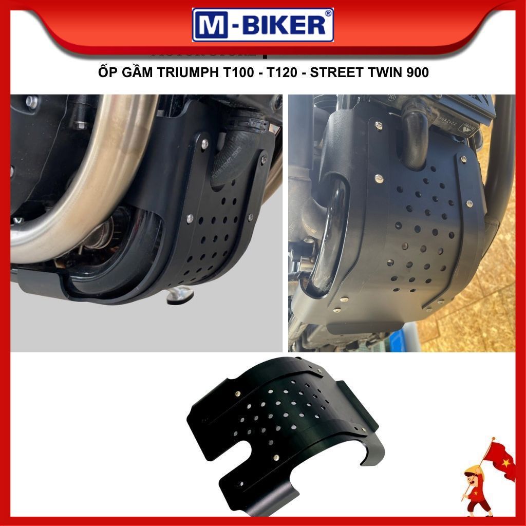 [Phụ kiện Triumph] Bảo vệ gầm xe triumph T100-T120-Streettwin,ốp bảo vệ gầm xe triumph T100-T120-Str