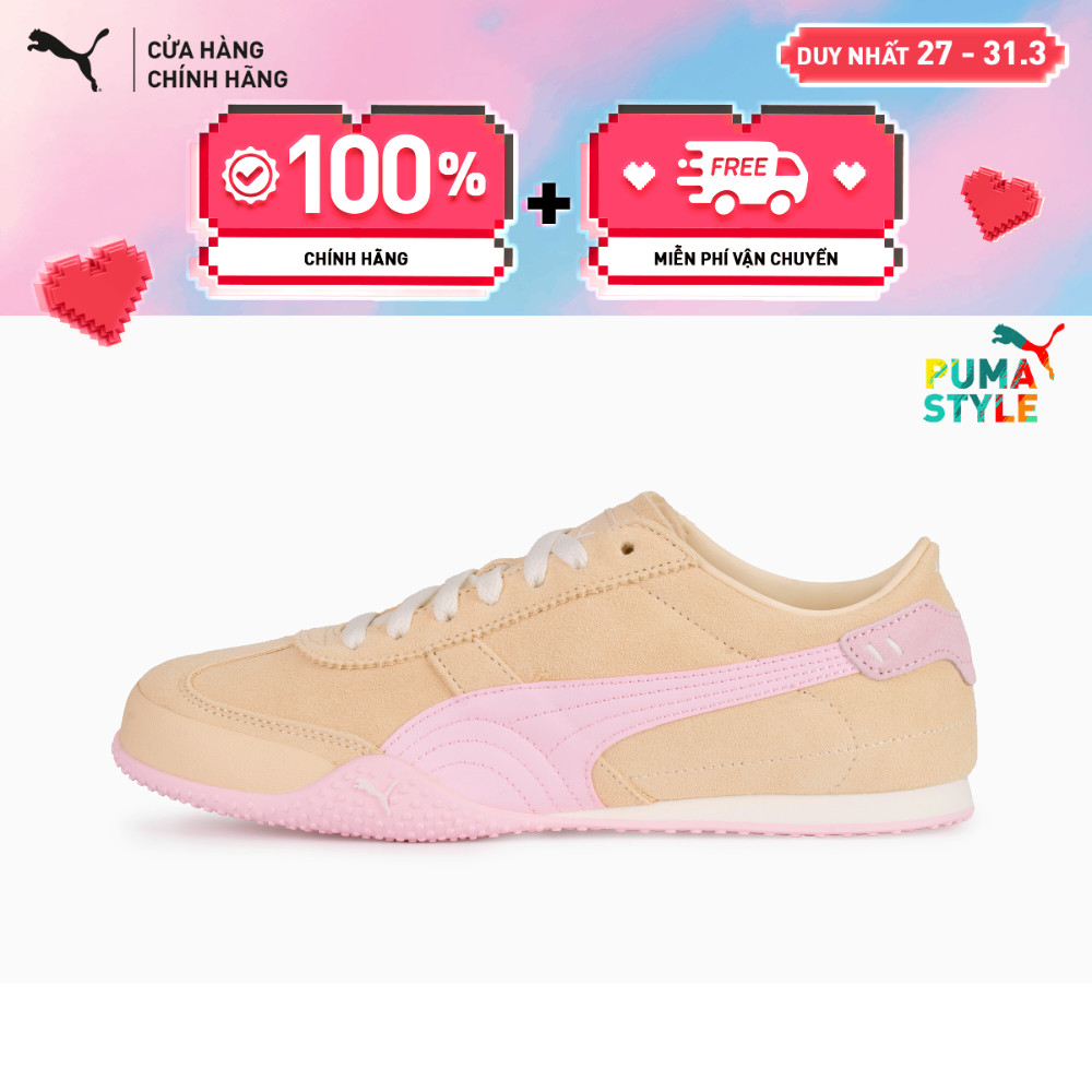Giày Thời Trang PUMA Nữ Bella UT Classic Canvas-Pearl Pink-Warm White Màu Be