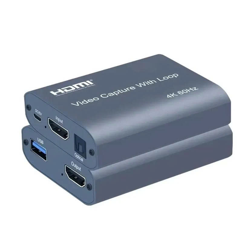 Thẻ ghi hình Video Capture gắn HDMI sang USB  -Đầu ghi hình Video Capture dùng để livestream HDMI 4K