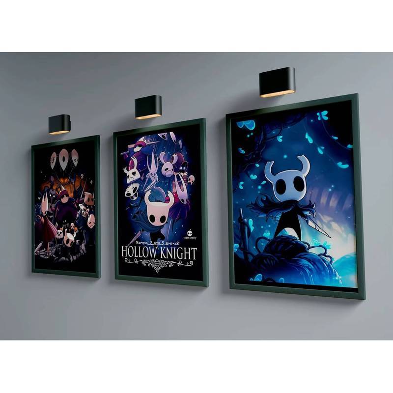 Chống Thấm Nước Rỗng Hiệp Sĩ Canvas Treo Tường Nghệ Thuật Trò Chơi Nhân Vật Poster Trang Trí Phòng T