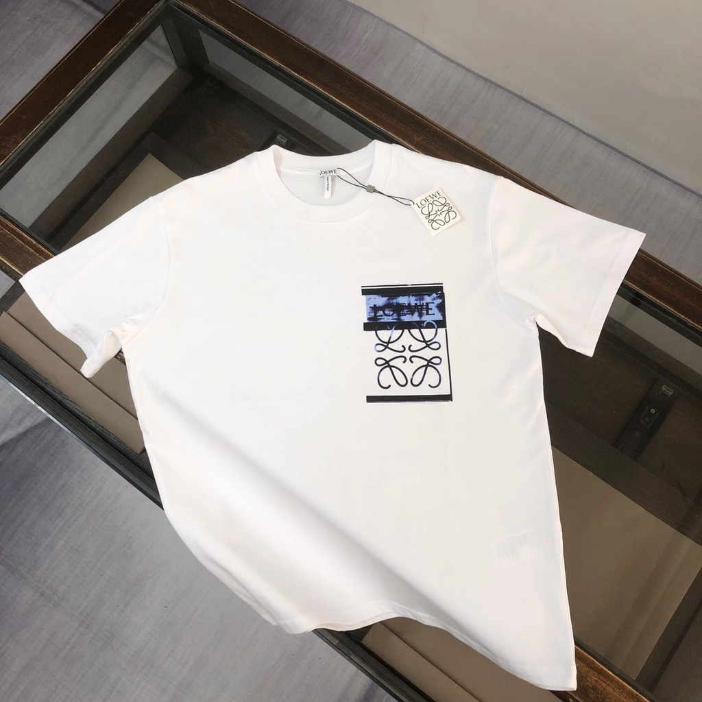 Áo thun cổ tròn cao cấp LOEWE BOZ thoáng khí, phù hợp công sở và thể thao đường phố