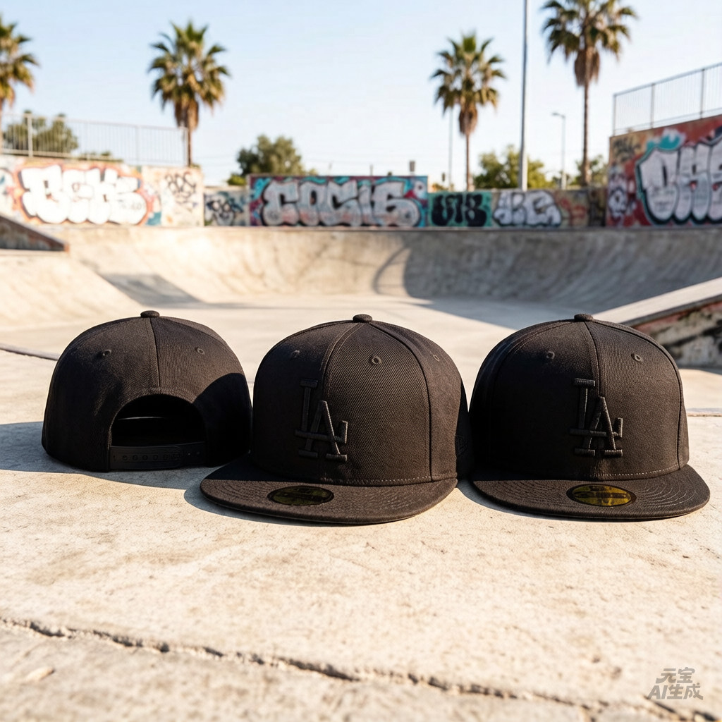 Mũ LA Dodgers 59FIFTY đen, thiết kế cổ điển MOTC