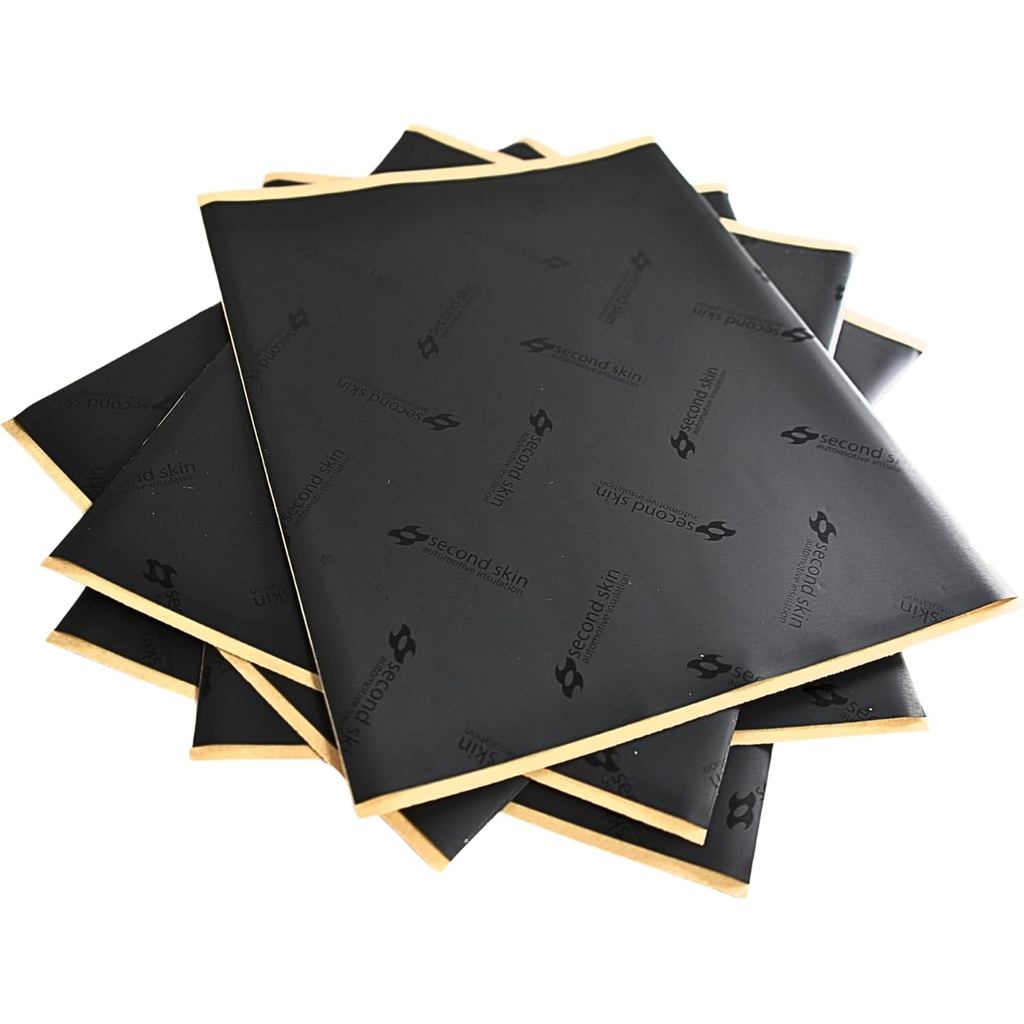 Thảm làm chết âm thanh cao su Second Skin Damplifier Pro Butyl (2mm) - Gạch CLD 12 ” x 10 ” để làm c