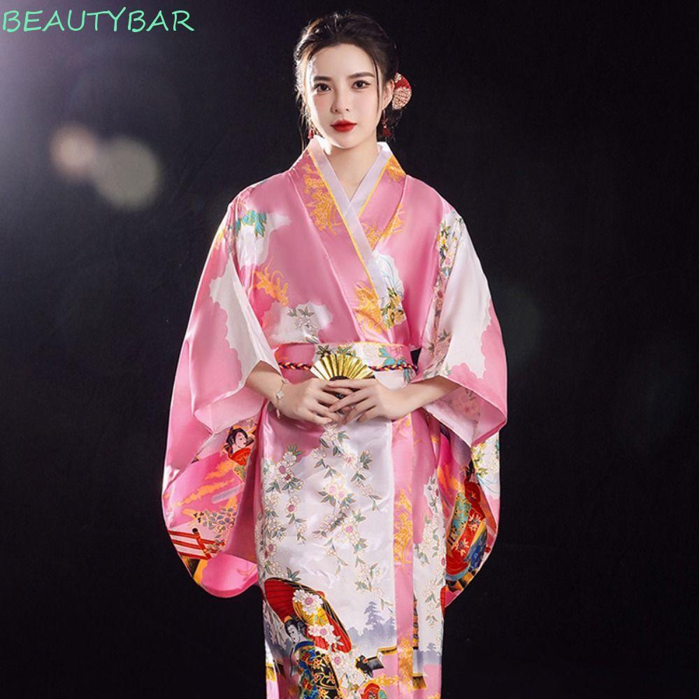 BEAUTYBAR kimono truyền thống Nhật Bản, trang phục Cosplay sang trọng Sakura Girl kimono Dress, kimo