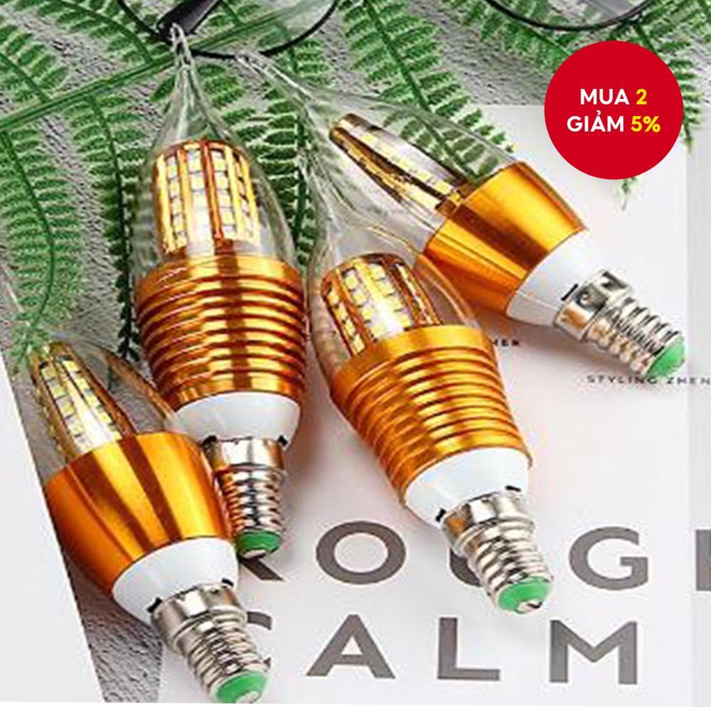 Bóng đèn LED nến E14 5W-12W, Đèn dây tóc đèn chùm, Chiếu sáng cổ điển