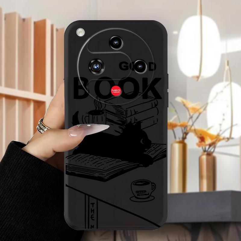 Ốp Lưng Cho ZTE Nubia Focus 2 Nubia RedMagic 10 Air Nubia Z70S Ốp Điện Thoại Mèo Đen Siêu Dễ Thương 