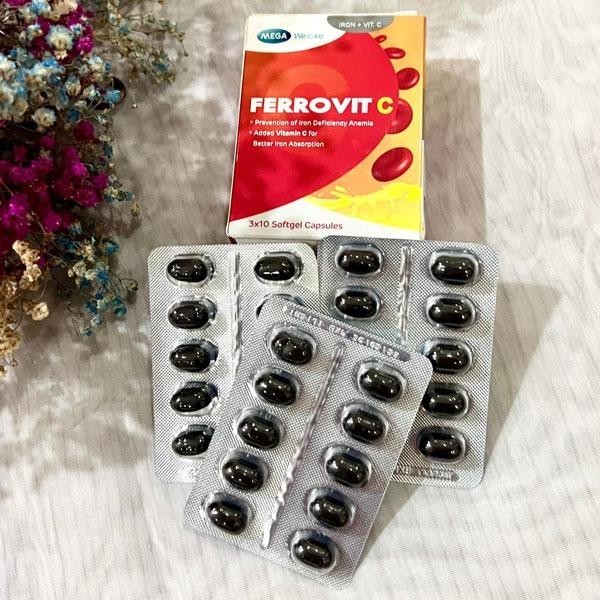 Viên uống Ferrovit C: Bổ sung sắt, Vitamin C và các vi chất cần thiết nhằm hỗ trợ giảm nguy cơ và tr