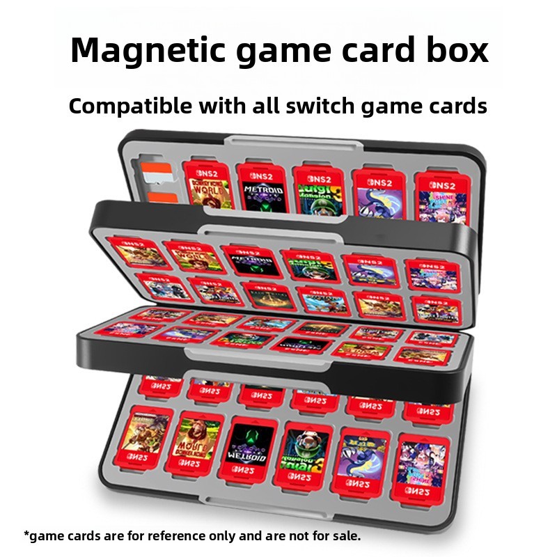 Nintendo switch / lite / oled / Hộp đựng thẻ trò chơi thế hệ thứ 2, 72 thẻ, Thiết kế từ tính, Hộp đự