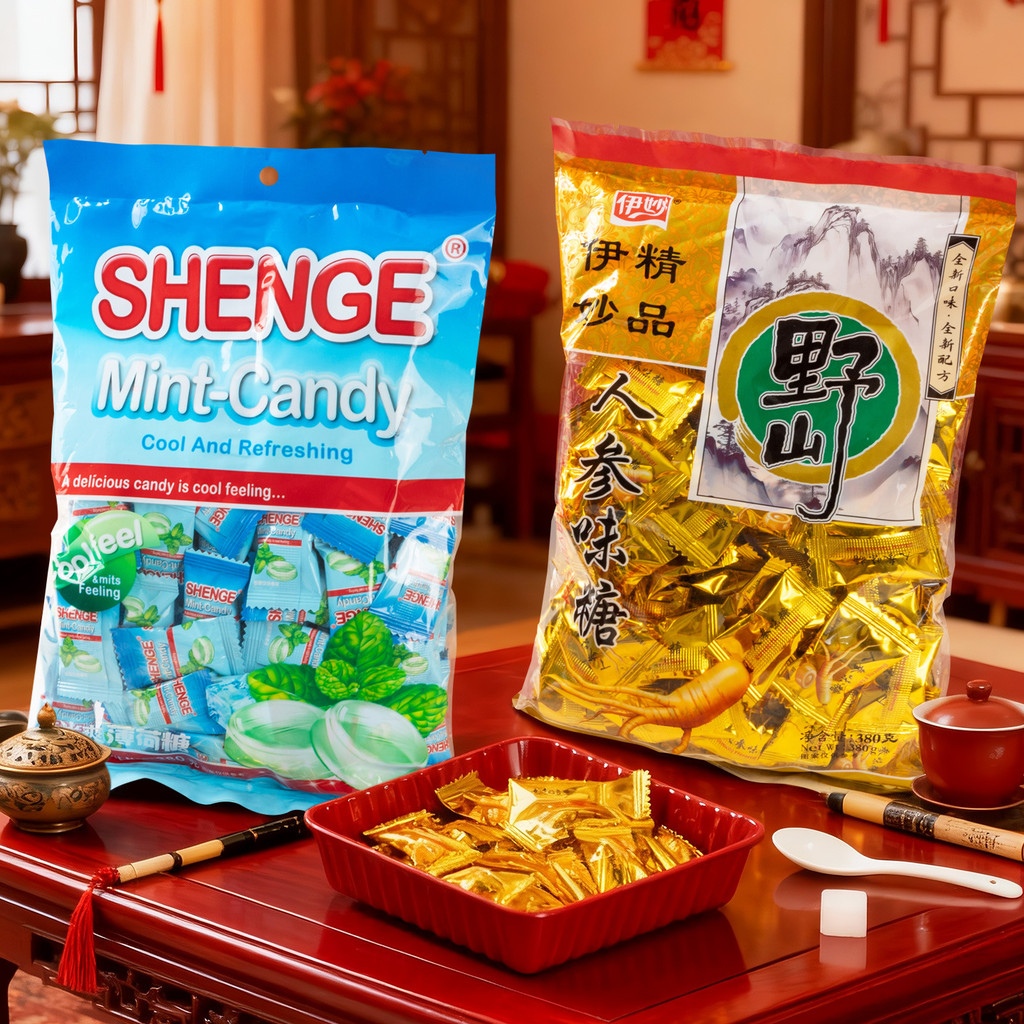 0 Năm Mới Kẹo Năm Mới Kẹo Kẹo Nhân Sâm Hương Kẹo Lễ Hội Mùa Xuân Quà Tặng Năm Mới Kẹo Bạc Hà Cưới Kẹ