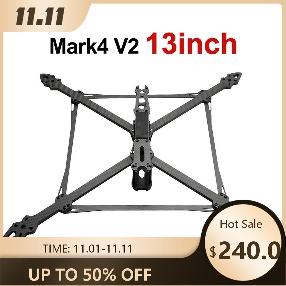 9IMOD Mark4 V2 13 Inch FPV Khung 6-8S 539MM Chiều Dài Cơ Sở Sợi Carbon RC Đua FPV Vượt Qua Drone Khu