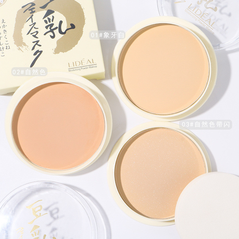 Trang điểm LIDEAL LIDEAL Bột sữa đậu nành Bánh quy ướt Công dụng kép Chống thấm nước Kem che khuyết 