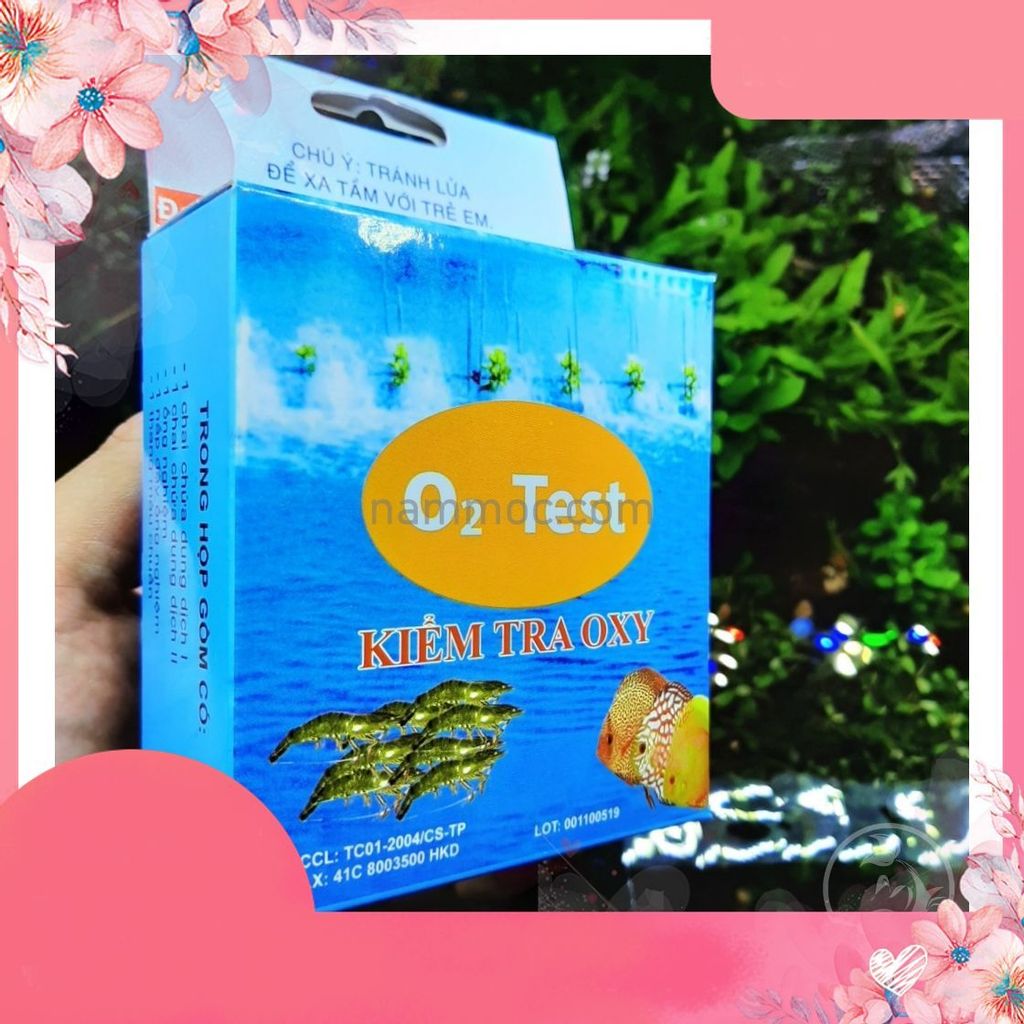 O2 Test Kit - Kiểm Tra Hàm Lượng Oxy Có Trong Nước Bể Cá Cảnh, Thuỷ Sinh (hàng Việt Nam)
