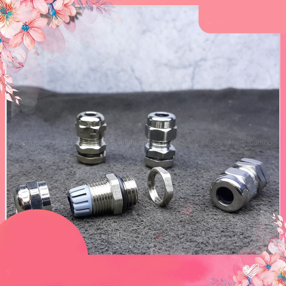 Nút PG7 INOX - Nút Siết Cáp inox PG7 (1 nút) | Dùng Chế Lọc, DIY Lọc Thùng Ngoài Cho Bể Cá Thuỷ Sinh