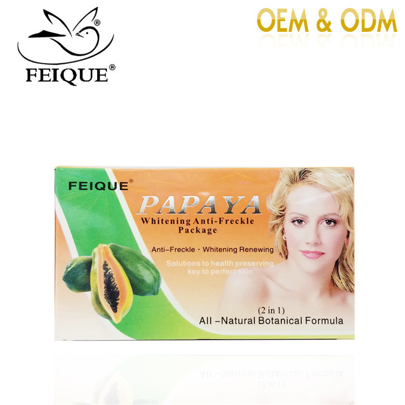Premium In-Stock#Facial Skin Care Cream Papaya Brightening Skin Color Melanin Two Bottles Morning an