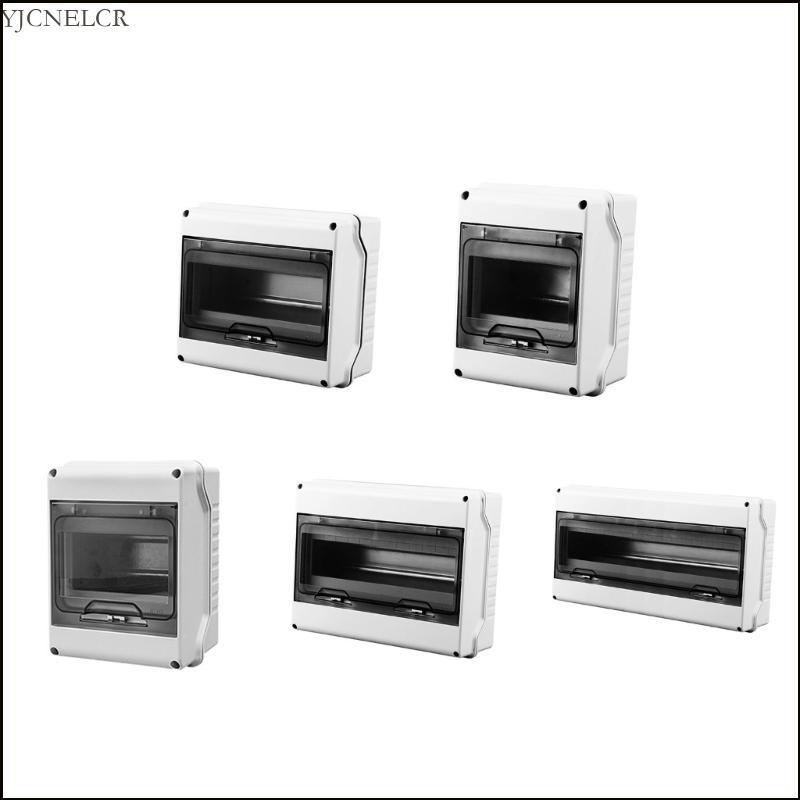YJCNELCR 3 5 8 12 18Ways Nhựa Ngắt Mạch Hộp Phân Phối Nắp Trong Suốt Phân Phối Điện Hộp Bảo Vệ IP65 