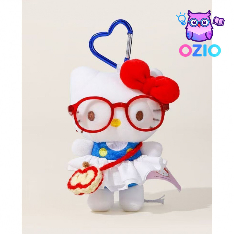 Bán Chính Hãng Hello Kitty Móc Khóa Cross-Dressing Kitty Mèo Búp Bê Mặt Dây Chuyền Đầu Bếp Hello Kit