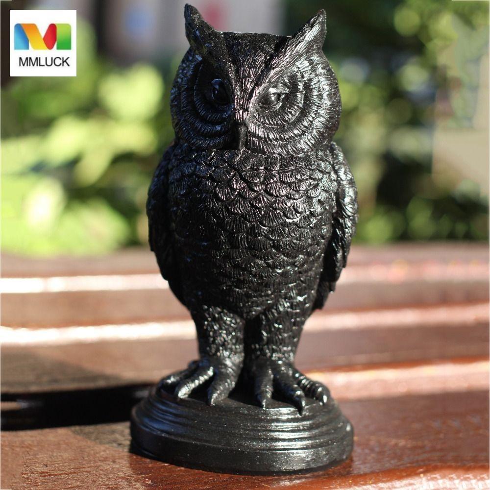 MMLUCK Halloween Gothic Candle Holder, Nhựa Đen Crow Candle Holder, Đa Năng Crow Gothic Cú Cú Nến St