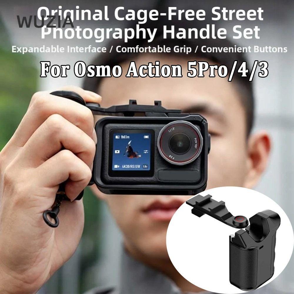 WUZIA Xplorer Grip Kit Tay cầm, Giá đỡ kẹp đường phố nhẹ bằng nhựa, Nút chụp nhanh Tay cầm máy ảnh m