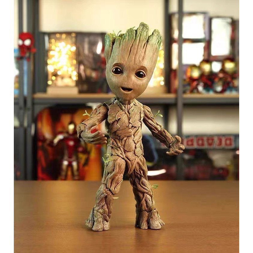 Groot Little Tree Man Hình Galaxy Guardians groot Joint Di chuyển Đồ chơi mô hình Marvel Series Hàng